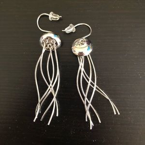 Silver Jellyfish Earrings